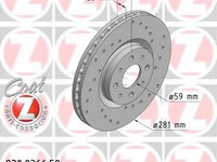 Disc frana 230 2366 52 ZIMMERMANN pentru Fiat Bravo Fiat Ritmo Alfa romeo Mito Fiat Stilo