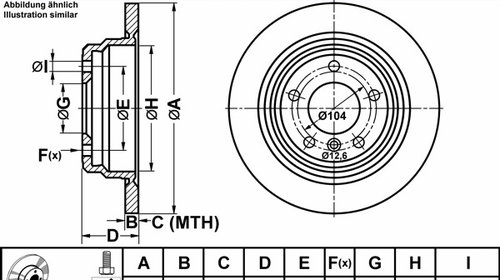 Disc frana 24 0110-0227 1 ATE pentru Bmw Seri