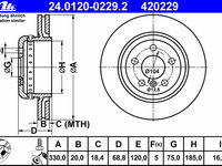 Disc frana 24 0120-0229 2 ATE pentru Bmw Seria 5