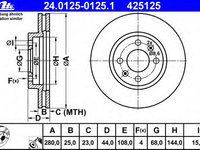 Disc frana 24 0125-0125 1 ATE