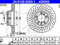 Disc frana 24 0128-0265 1 ATE