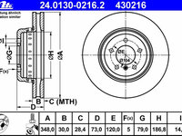 Disc frana 24 0130-0216 2 ATE pentru Bmw Z4