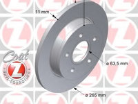 Disc frana 250 1355 20 ZIMMERMANN pentru Volvo S40 Volvo V50 Ford C-max Ford Focus