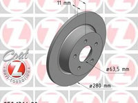 Disc frana 250 1364 20 ZIMMERMANN pentru Ford C-max Ford Grand Ford Tourneo