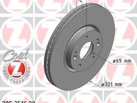 Disc frana 285 3516 20 ZIMMERMANN pentru Kia Sorento Hyundai Santa Hyundai Grand