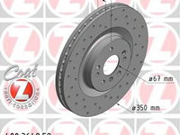 Disc frana 400 3649 52 ZIMMERMANN pentru Mercedes-benz R-class Mercedes-benz Gl-class Mercedes-benz M-class