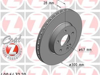 Disc frana 400 6472 20 ZIMMERMANN pentru Mercedes-benz Vito Mercedes-benz Viano Mercedes-benz V-class