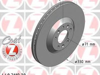 Disc frana 440 3119 20 ZIMMERMANN pentru Peugeot 407 Peugeot 607 CitroEn C6 CitroEn C5