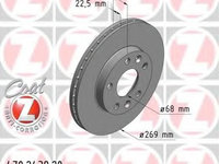 Disc frana 470 2439 20 ZIMMERMANN pentru Dacia Duster Renault Duster