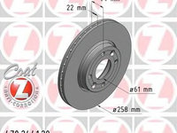 Disc frana 470 2441 20 ZIMMERMANN pentru Renault Kangoo Dacia Lodgy Mercedes-benz Citan Renault Clio Renault Captur