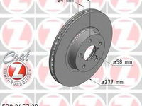 Disc frana 530 2457 20 ZIMMERMANN pentru Toyota 86 Toyota Gt