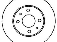 Disc frana 561380JC JURID pentru Alfa romeo 33 Alfa romeo 155 Fiat Panda Fiat 500 Fiat Tipo Fiat Cinquecento Fiat Tempra Fiat Punto Fiat Coupe Alfa romeo 145