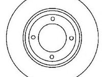 Disc frana 561688J JURID pentru Audi 80