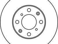 Disc frana 562142J JURID pentru Honda Logo Honda Fit Honda Jazz Honda City