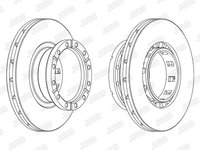 Disc frana 569161J JURID pentru Iveco Stralis