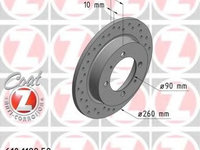 Disc frana 610 1198 52 ZIMMERMANN pentru Mitsubishi Carisma Volvo S40 Volvo V40 Mitsubishi Space