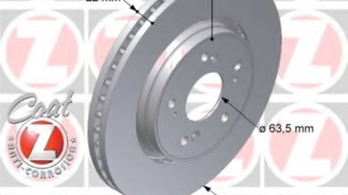 Disc frana 610 3715 20 ZIMMERMANN pentru Volv