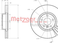 Disc frana 6110555 METZGER pentru Bmw X5 Bmw X6