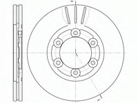 Disc frana 61164 10 ROADHOUSE pentru Kia K2500