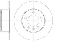 Disc frana 61412 00 ROADHOUSE pentru Renault Master Nissan Nv400 Opel Movano