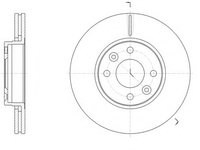 Disc frana 61474 10 ROADHOUSE pentru Renault Kangoo Dacia Lodgy Renault Clio Mercedes-benz Citan Dacia Dokker Renault Captur