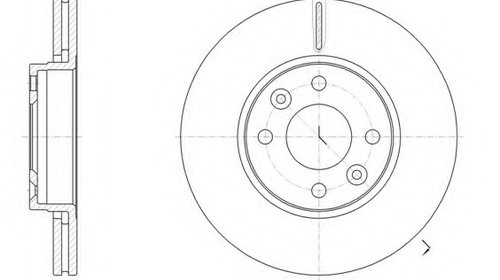 Disc frana 61474 10 ROADHOUSE pentru Renault 