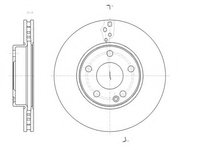 Disc frana 61521 10 ROADHOUSE pentru Mercedes-benz B-class Mercedes-benz A-class