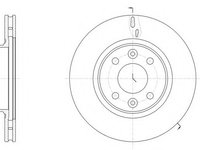 Disc frana 61535 10 REMSA pentru Dacia Sandero Dacia Logan Renault Clio Renault Twingo Renault Loganstepway