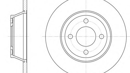 Disc frana 6287 00 ROADHOUSE pentru Audi 80