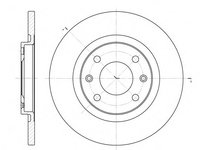 Disc frana 6536 00 ROADHOUSE pentru CitroEn Berlingo Peugeot Partner Peugeot Ranch Peugeot Grand CitroEn C3 CitroEn C2 CitroEn C-elysee Peugeot 301 CitroEn C4