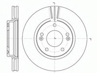 Disc frana 6667 10 ROADHOUSE pentru Hyundai Trajet Hyundai Highway Hyundai Santa Hyundai Galloper