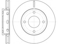 Disc frana 6680 10 ROADHOUSE pentru Mitsubishi Colt Mitsubishi Mirage