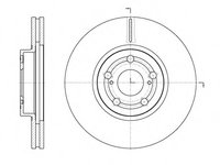 Disc frana 6701 10 ROADHOUSE pentru Toyota Avensis Toyota Corolla