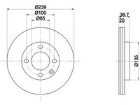 Disc frana 92012103 TEXTAR pentru Audi 80 Audi Coupe Vw Golf Vw Rabbit Vw Jetta Vw Carat Vw Corsar Vw Passat Vw Quantum Vw Santana Vw Scirocco Vw Vento Vw Polo Seat Toledo Seat Ibiza Seat Cordoba Vw Derby Vw Flight Audi Fox