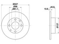 Disc frana 92019300 TEXTAR pentru Fiat 127 Fiat Panda Fiat 124 Fiat 128 Fiat Ritmo Fiat Strada Fiat Regata Fiat 131 Fiat 132 Fiat Argenta Fiat X Fiat Uno