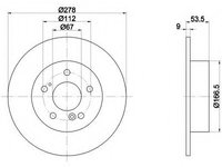 Disc frana 92032703 TEXTAR pentru Mercedes-benz E-class 1993 1994 1995