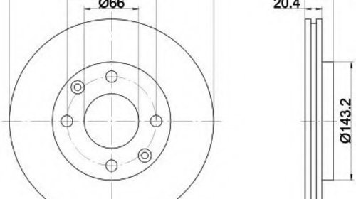 Disc frana 92043103 TEXTAR pentru CitroEn Zx 