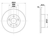 Disc frana 92046903 TEXTAR pentru Alfa romeo 164 Alfa romeo 168 Alfa romeo 156 Alfa romeo 147