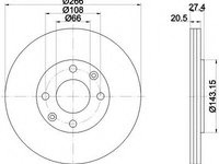 Disc frana 92048103 TEXTAR pentru CitroEn Bx CitroEn Zx CitroEn Xantia Peugeot 305 Peugeot 405 Peugeot 306 CitroEn Berlingo CitroEn Xsara Peugeot Partner Peugeot Ranch Peugeot Grand