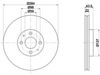 Disc frana 92053503 TEXTAR pentru Alfa romeo 155 Fiat 500 Fiat Fiorino Fiat Croma Fiat Bravo Fiat Ritmo Fiat Qubo Fiat Coupe Fiat Doblo Fiat Marea Fiat Idea Fiat Linea Fiat Stilo