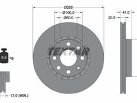 Disc frana 92056503 TEXTAR pentru Opel Vectra Opel Corsa Opel Vita Opel Tigra Chevrolet Tigra Chevrolet Corsa