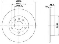 Disc frana 92074303 TEXTAR pentru Vw Sharan Ford Galaxy Seat Alhambra