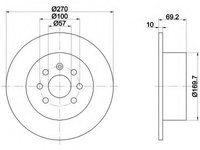 Disc frana 92075503 TEXTAR pentru Opel Vectra