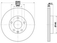 Disc frana 92083503 TEXTAR pentru Audi A8 Audi A4 Vw Passat