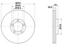 Disc frana 92088200 TEXTAR pentru Ford Transit