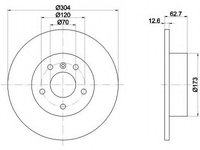 Disc frana 92095203 TEXTAR pentru Land rover Range rover Land rover Discovery Land rover Lr3