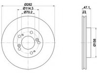 Disc frana 92101000 TEXTAR pentru Honda Odyssey Honda Shuttle Honda Legend Honda Prelude Honda Cr-v Honda Integra Honda Hr-v