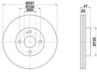 Disc frana 92103100 TEXTAR pentru Mazda 323 Mazda Etude Mazda Familia