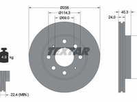 Disc frana 92103903 TEXTAR pentru Mitsubishi Sapporo Mitsubishi Galant Mitsubishi Carisma Mitsubishi Space