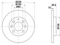 Disc frana 92106403 TEXTAR pentru Vw Lupo Audi A2